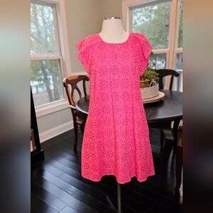 Hatley Kaia Dress  Fandango Pink Eyelet